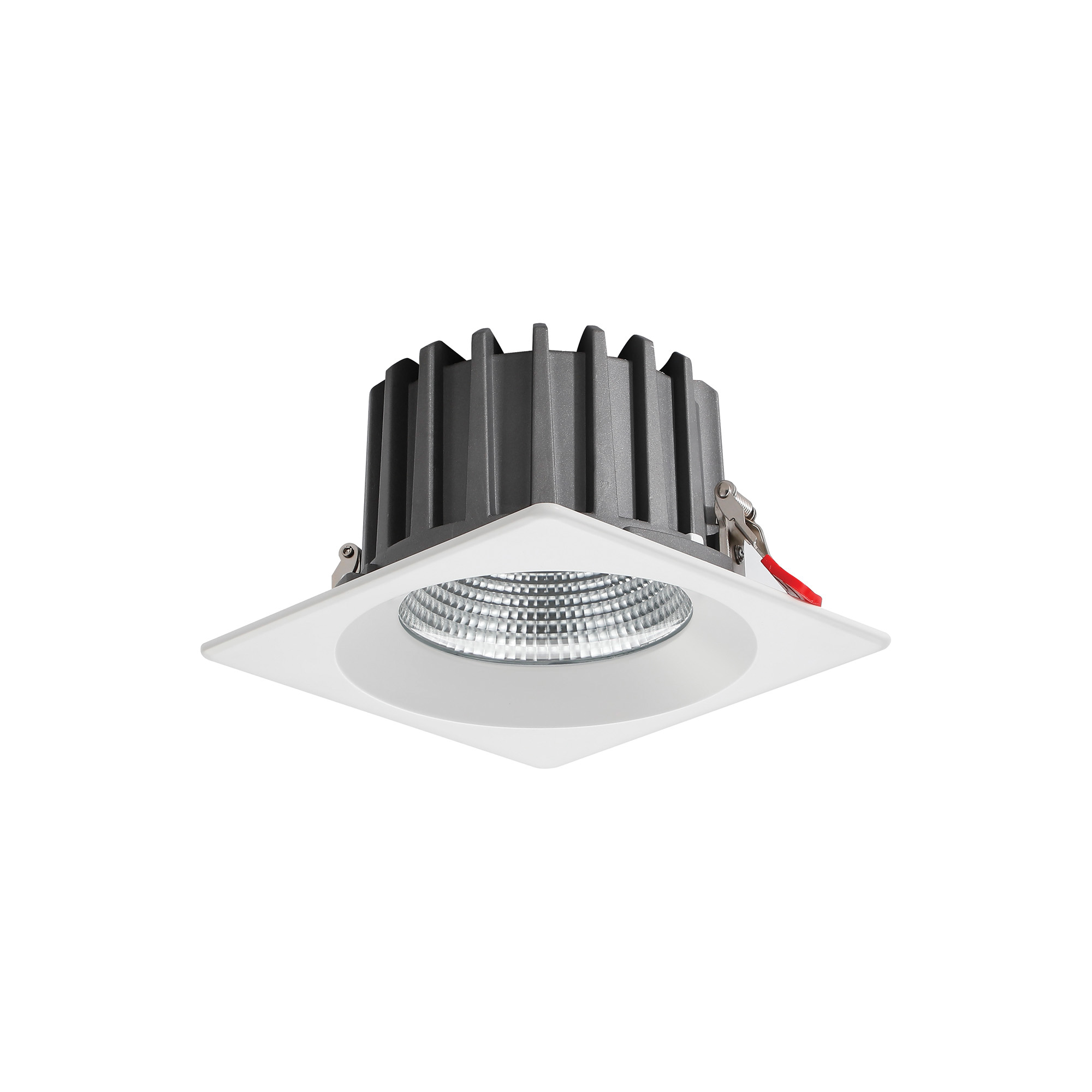 DL200074  Bionic 24; 24W; 700mA; White Deep Square Recessed Downlight; 1980lm ;Cut Out 155mm; 42° ; 4000K; IP44; DRIVER INC.; 5yrs Warranty.